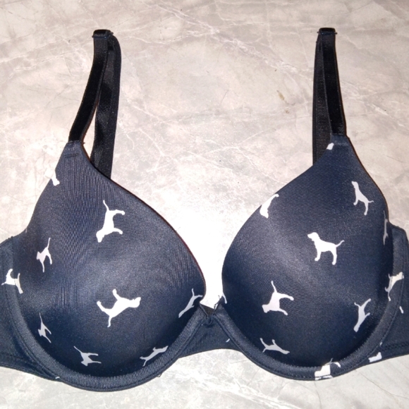 Victoria's secret where everywhere lightly lined 32C with dog design - Picture 1 of 6